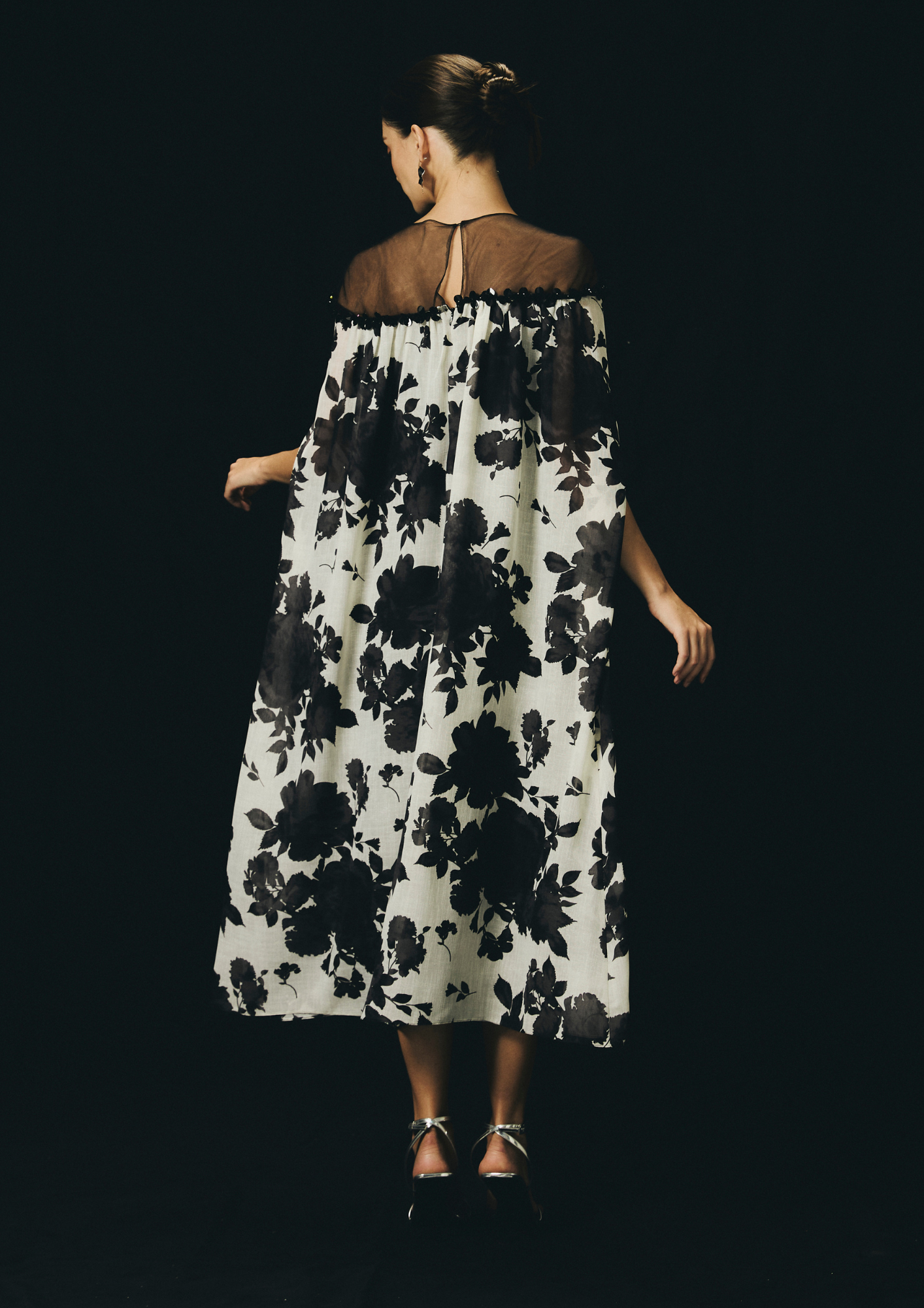 Floral Cape Dress