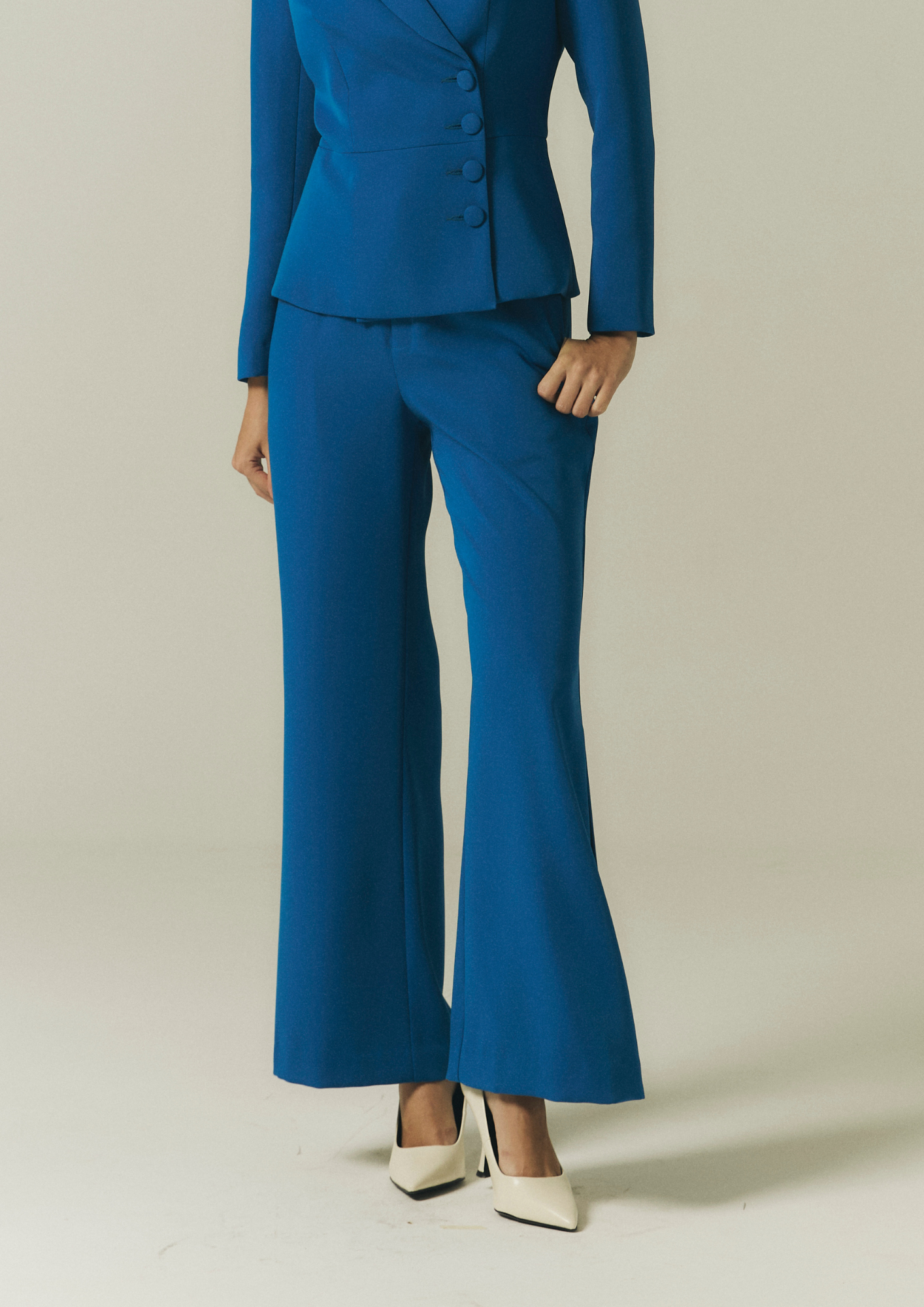 Wide Leg Side-Slit Pants