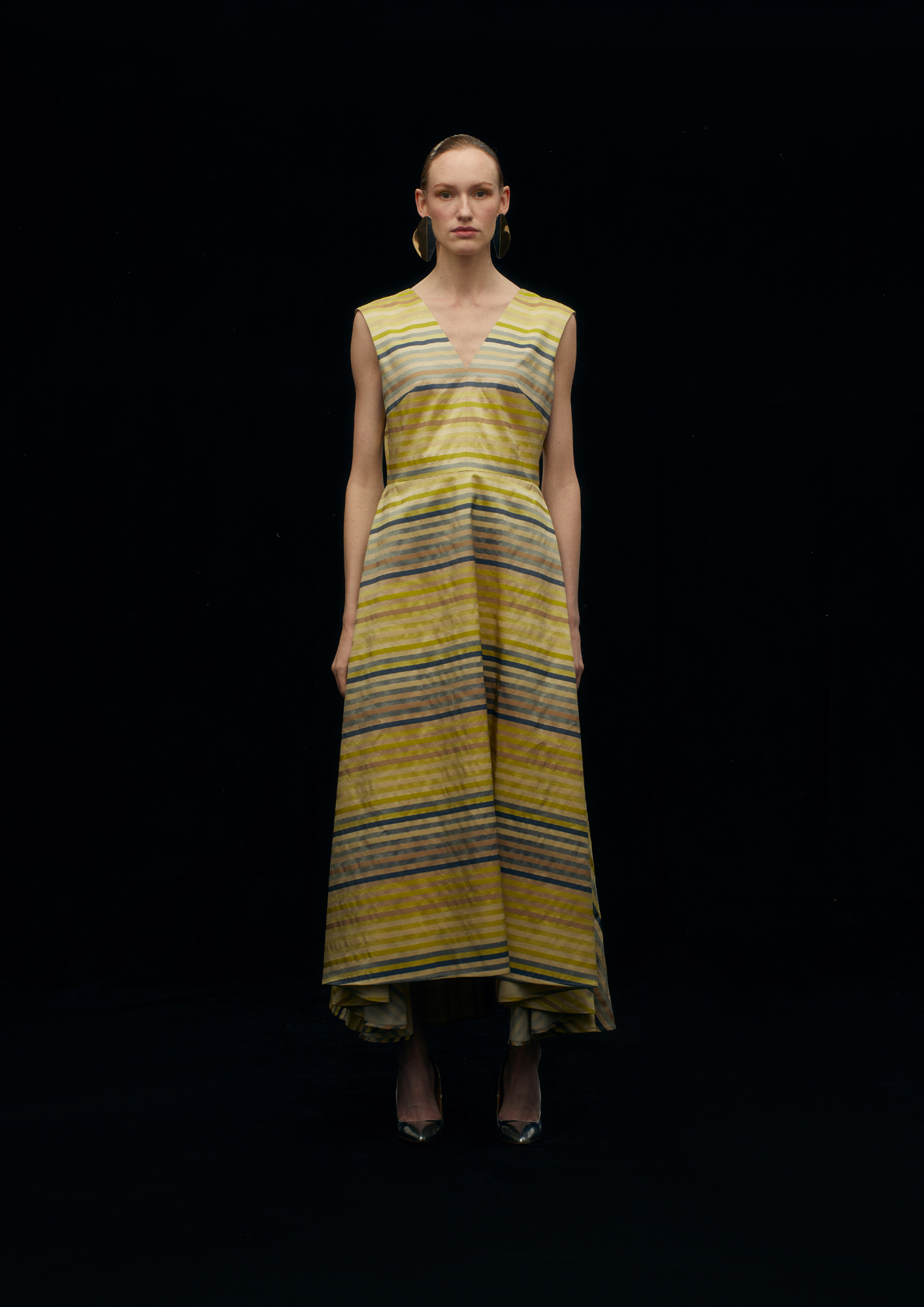 Ruffled Tiered Gown