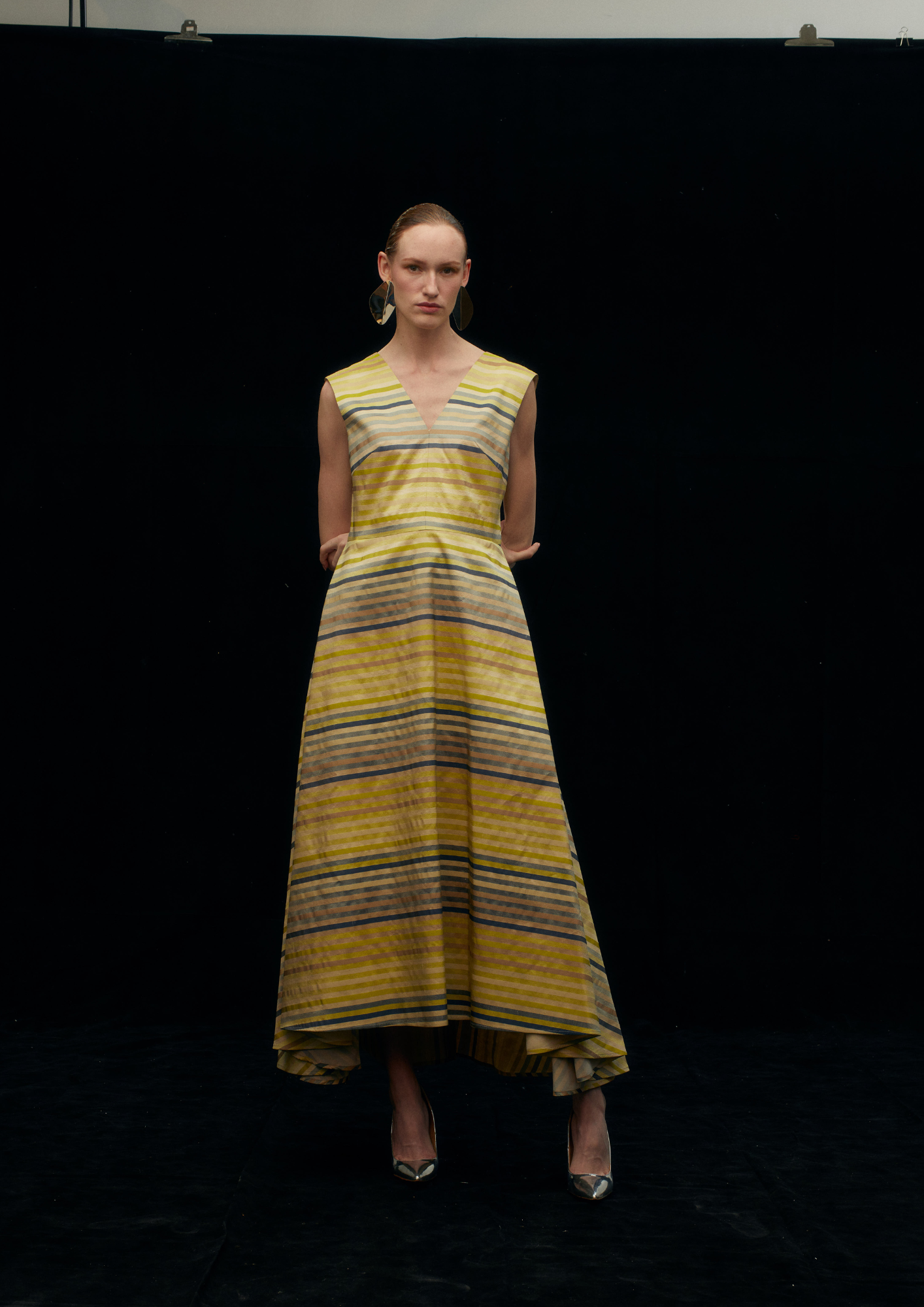 Ruffled Tiered Gown