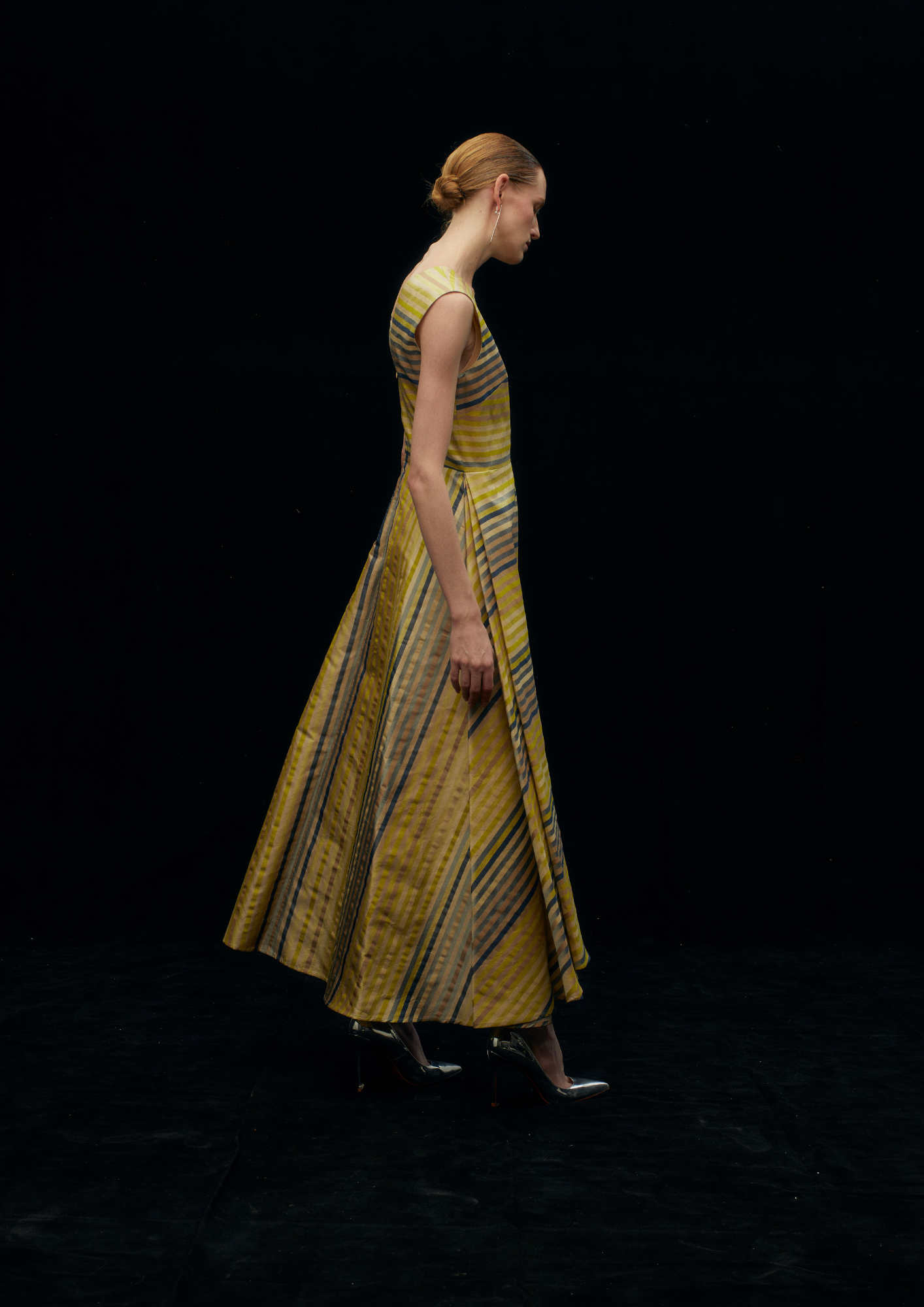 Ruffled Tiered Gown