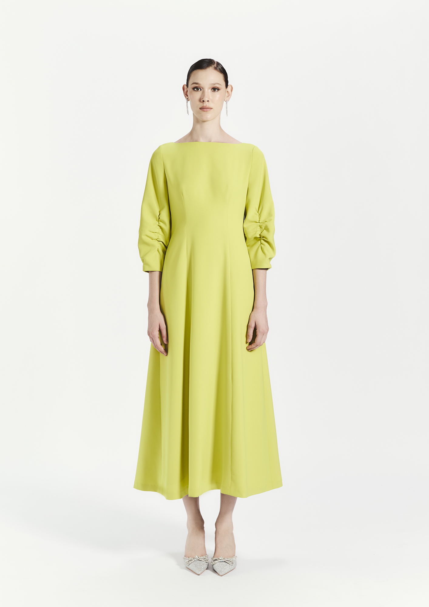 Boat-Neck Maxi Dress