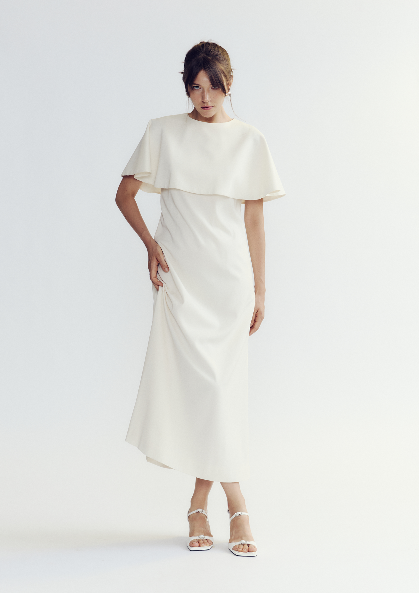 Cape Maxi Dress