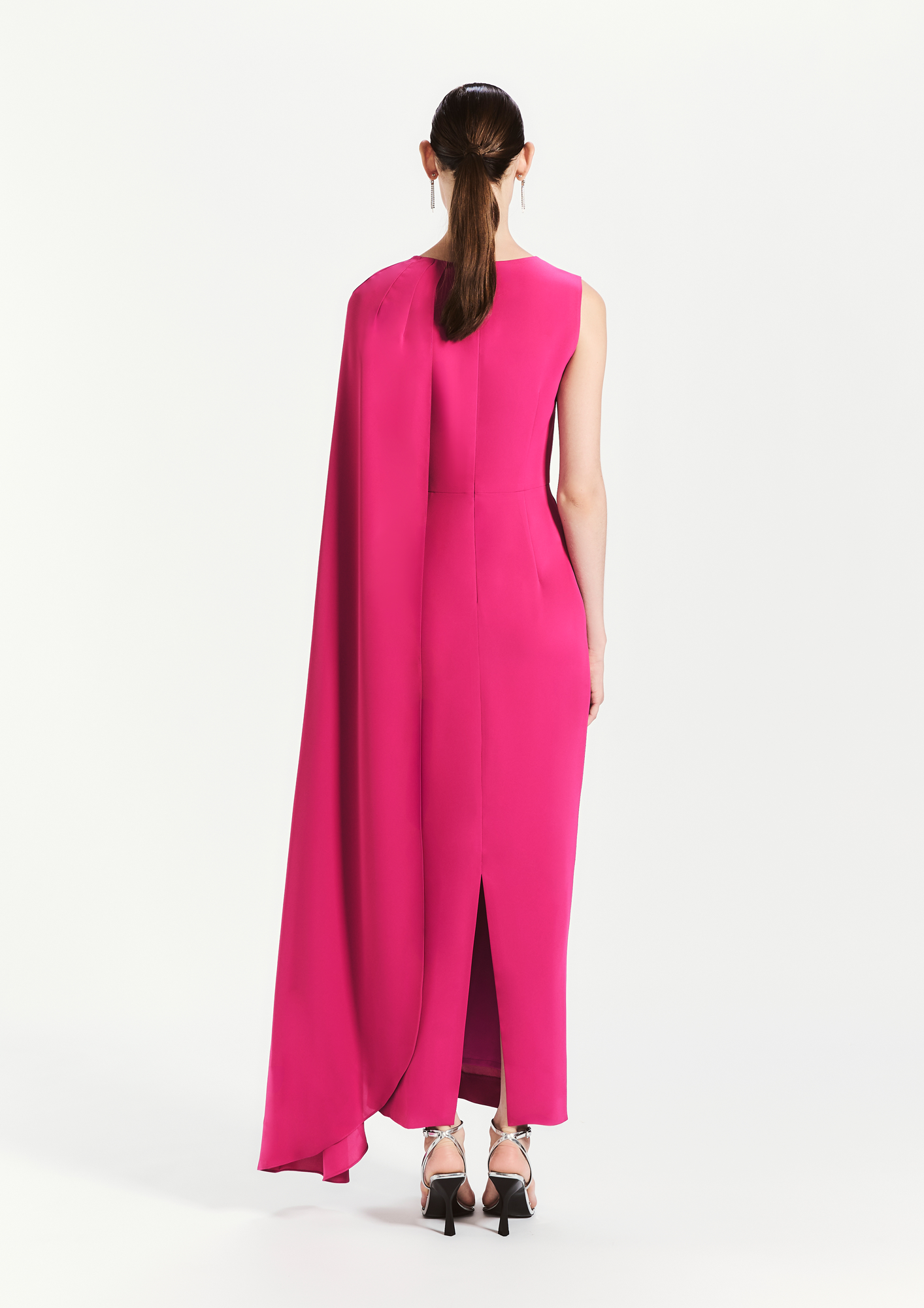 Draped Cape Gown