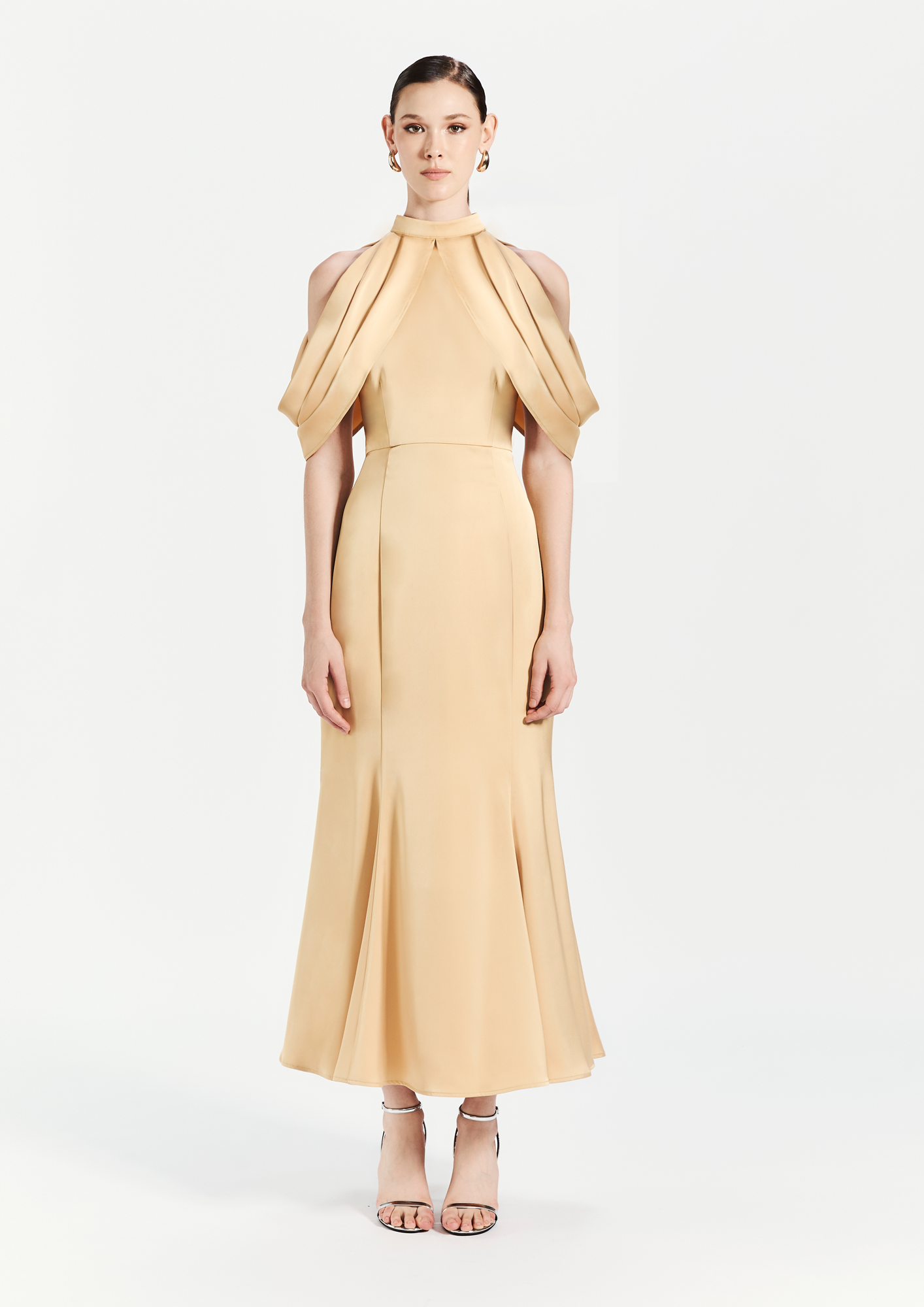 Draped Halter Gown
