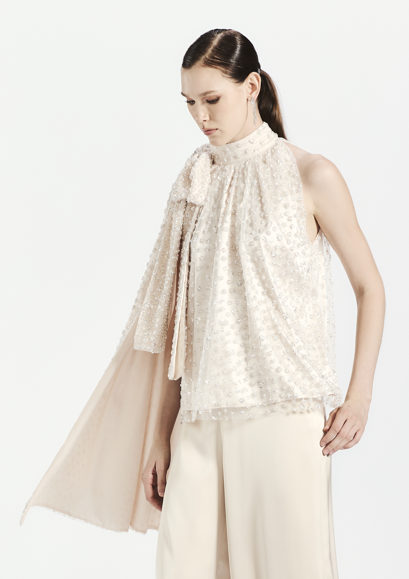 One Shoulder Bow Top