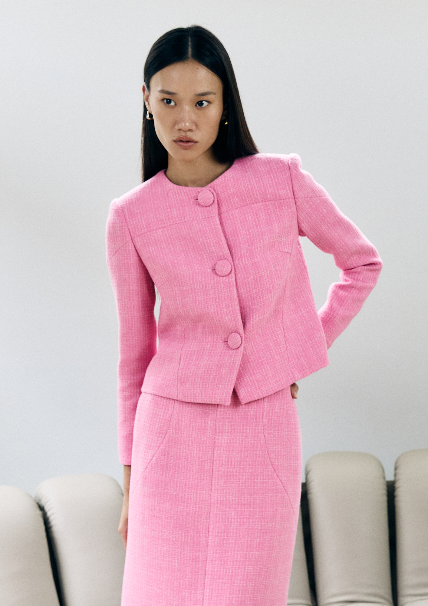 Tailored Tweed Blazer