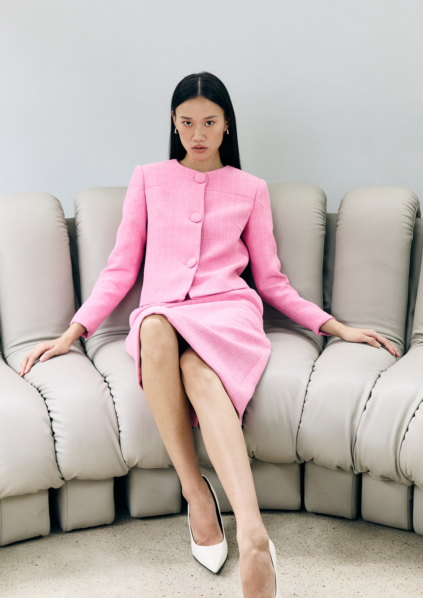Tailored Tweed Blazer
