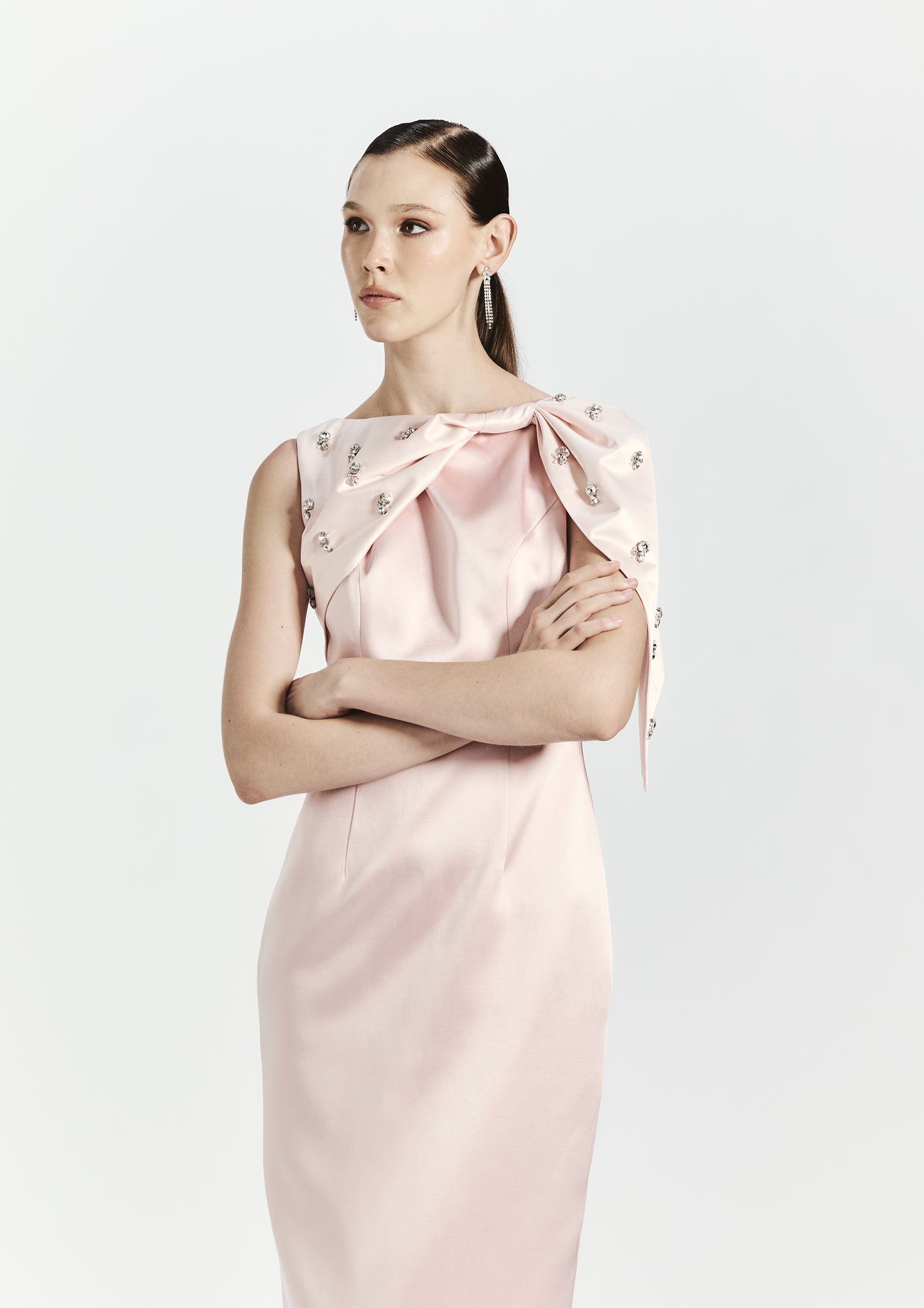 Crystal-Embellished Gown