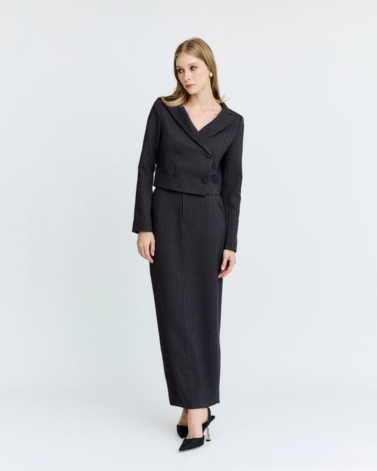 Double-breasted Cropped Blazer