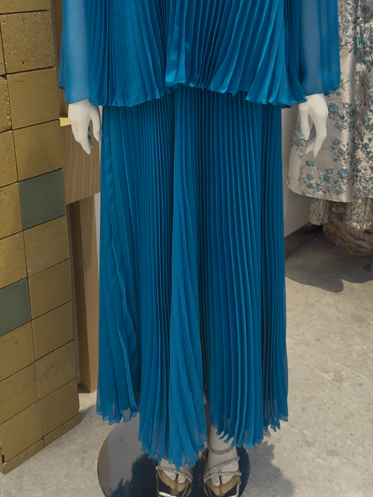Pleated Maxi Skirt