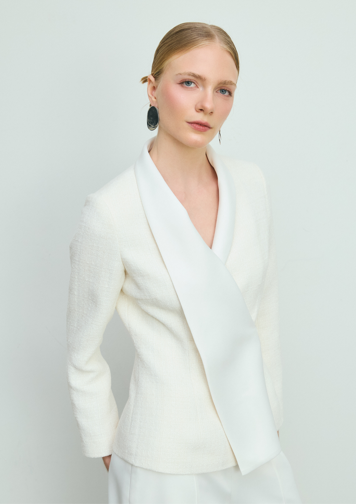 Asymmetric Wrap Blazer