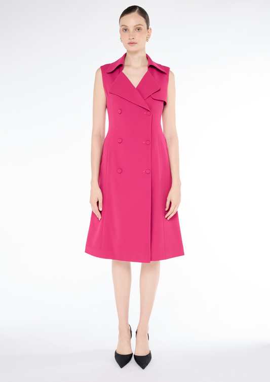 Sleeveless Trench Dress