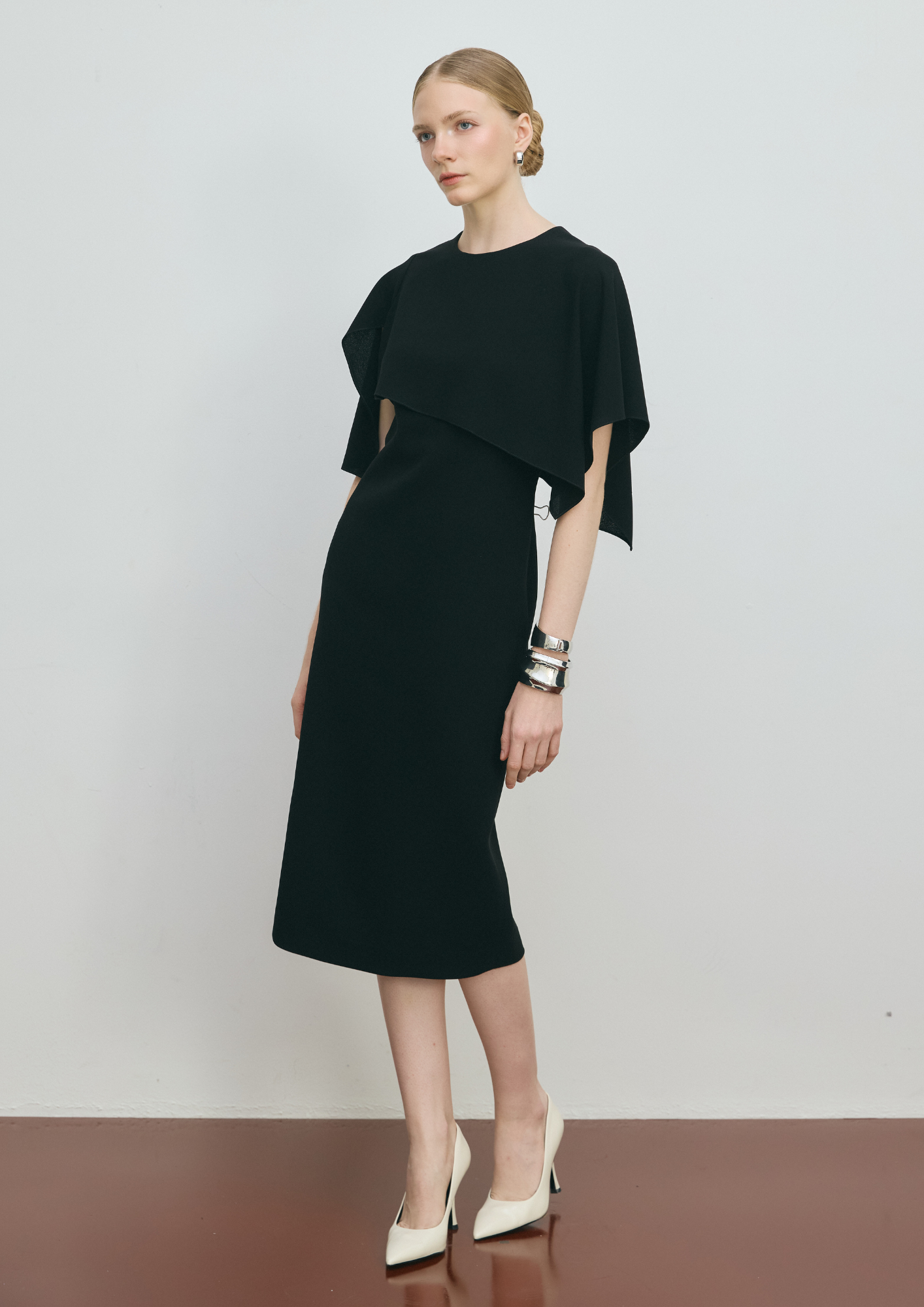 Cape Sheath Dress