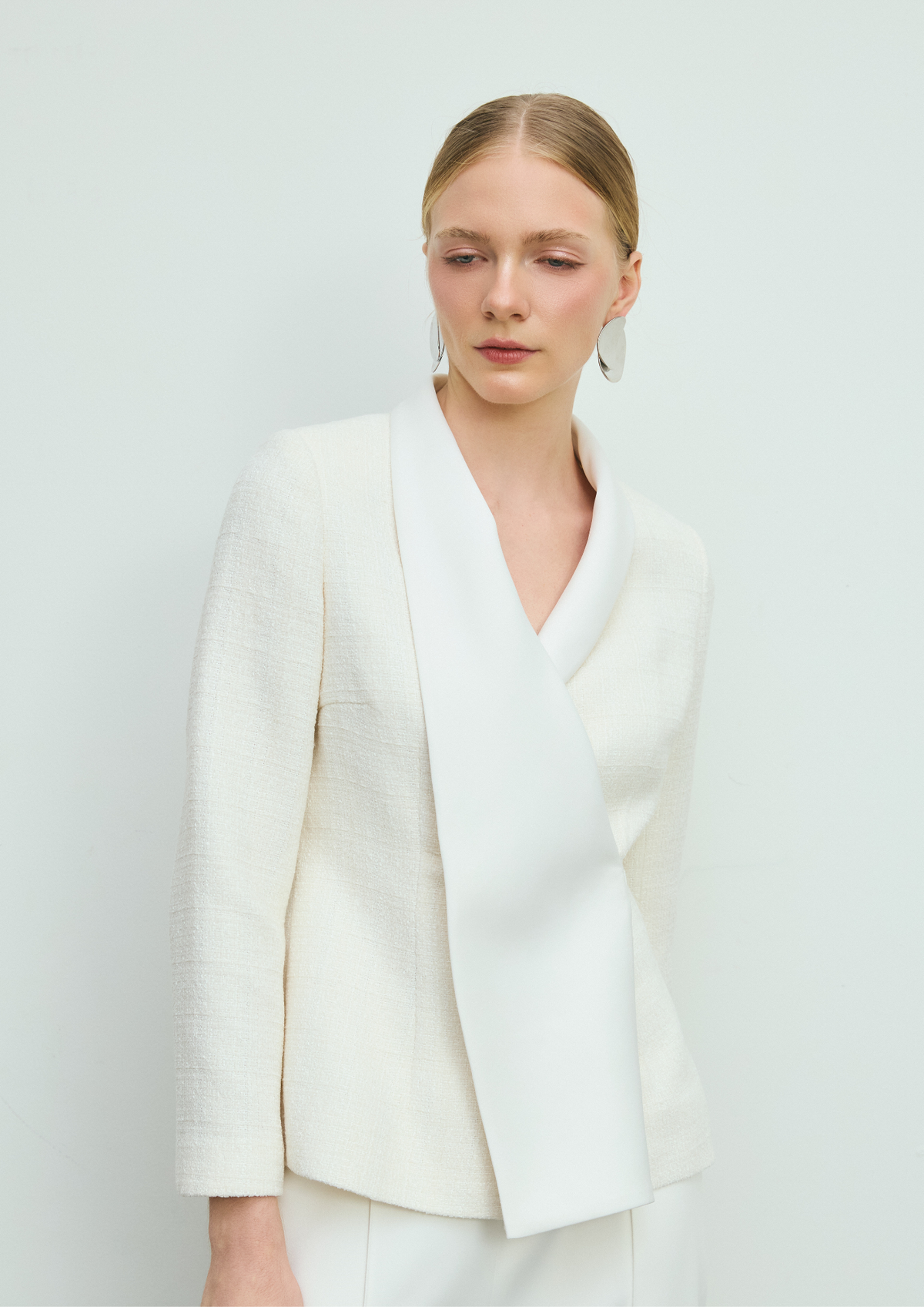 Asymmetric Wrap Blazer