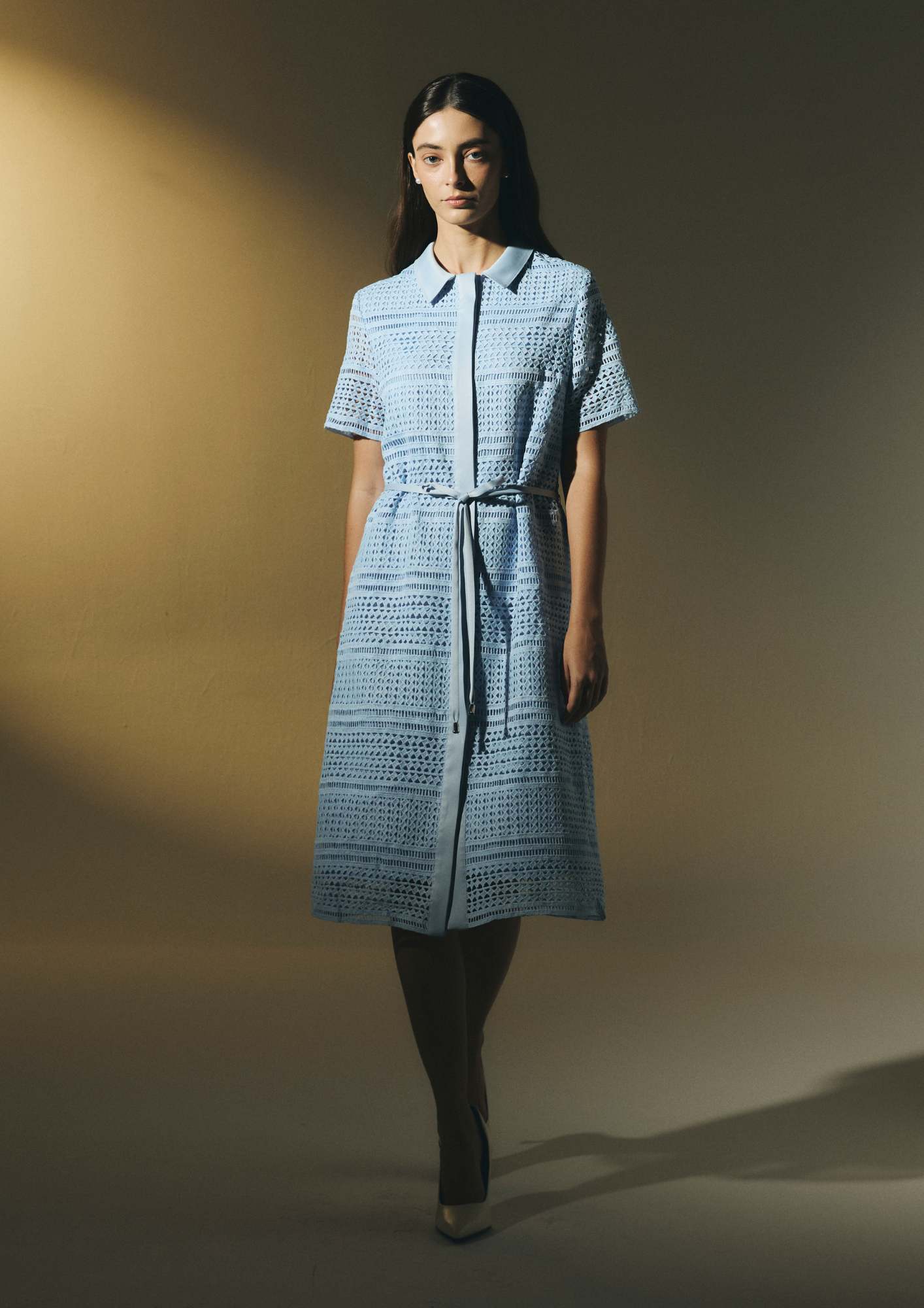 Lace Shirt Dress