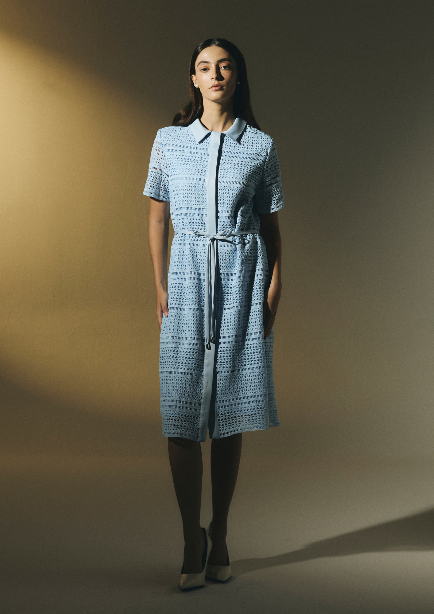 Lace Shirt Dress