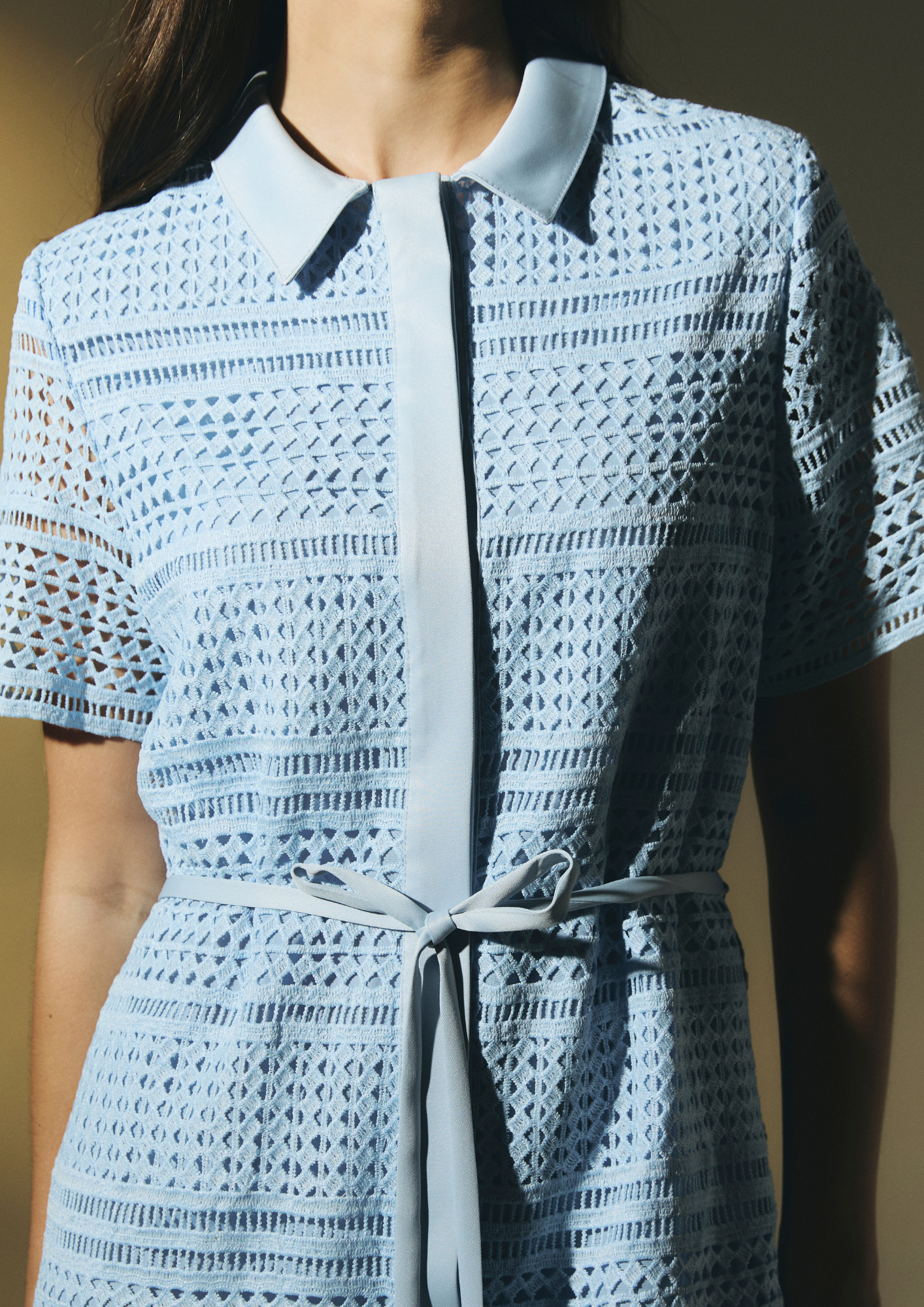 Lace Shirt Dress