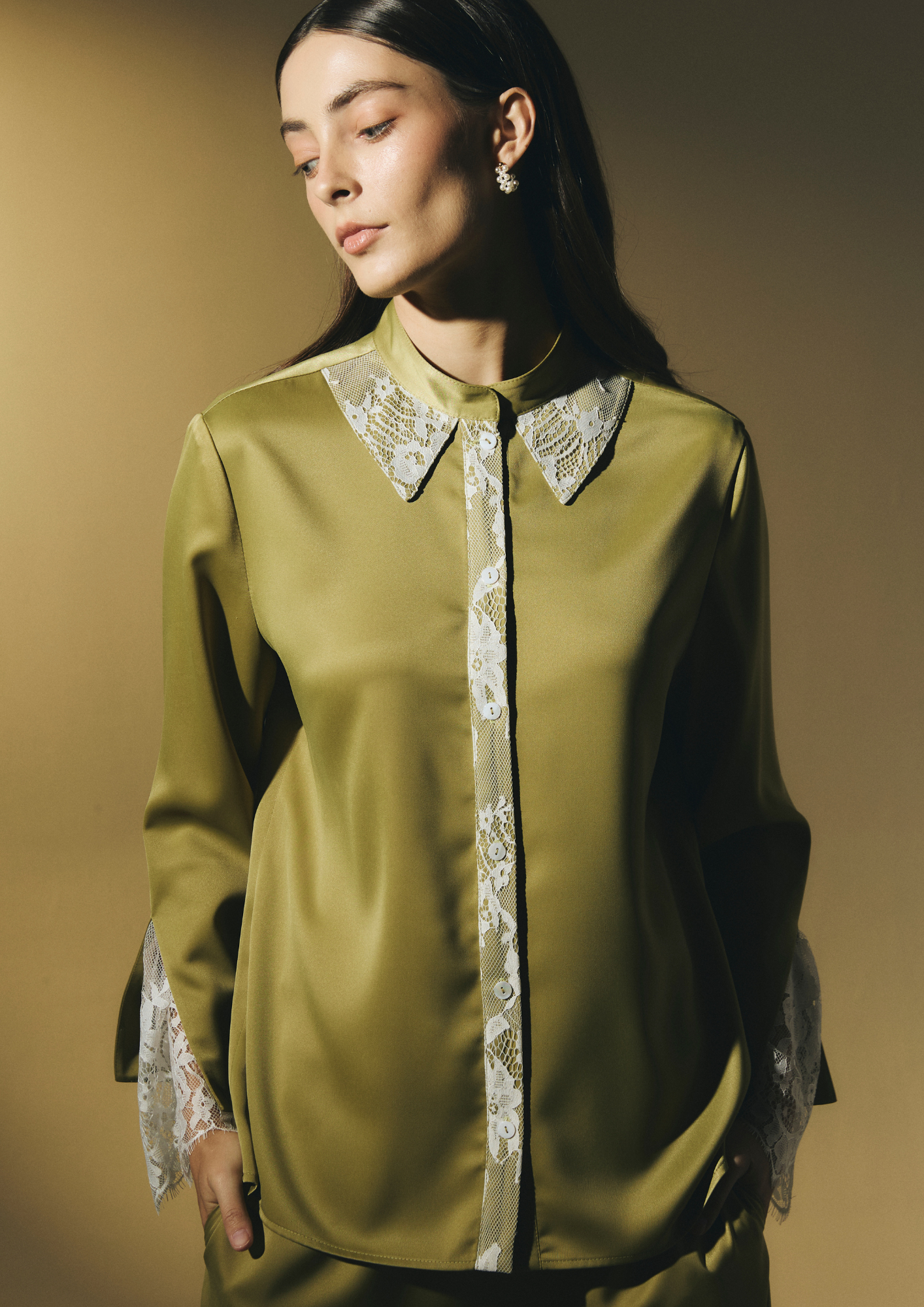 Satin Lacey Shirt