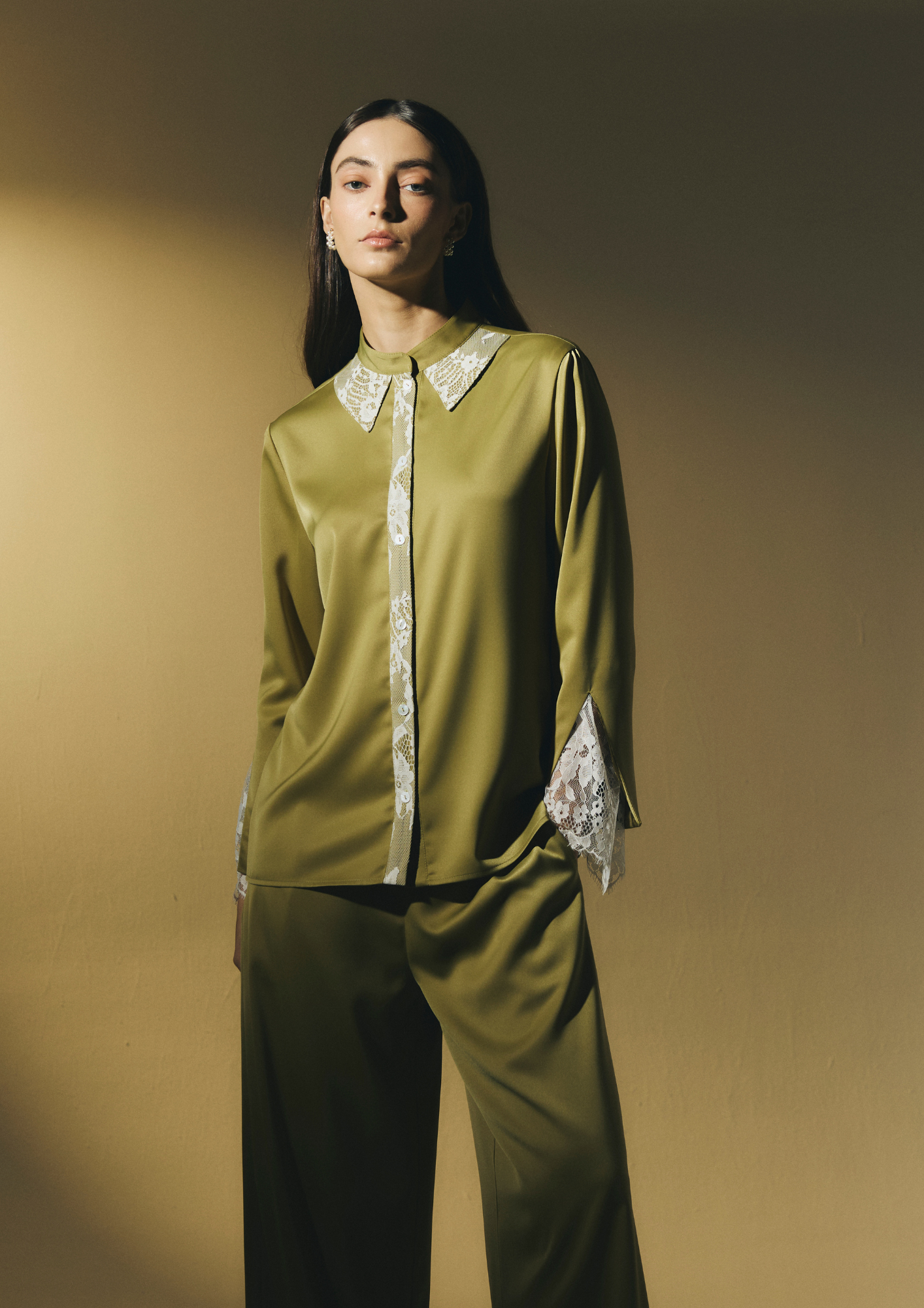 Satin Lacey Shirt