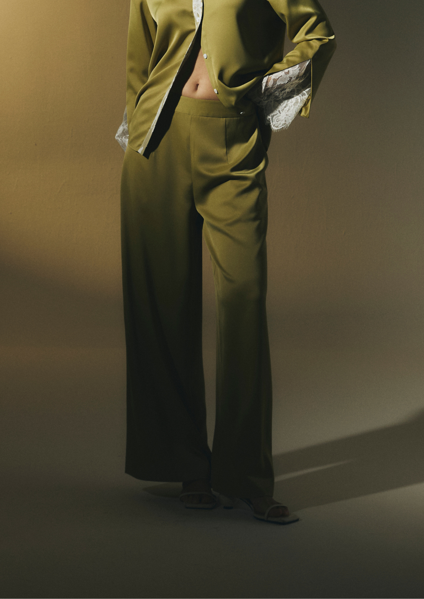 Satin Wide Leg Pants