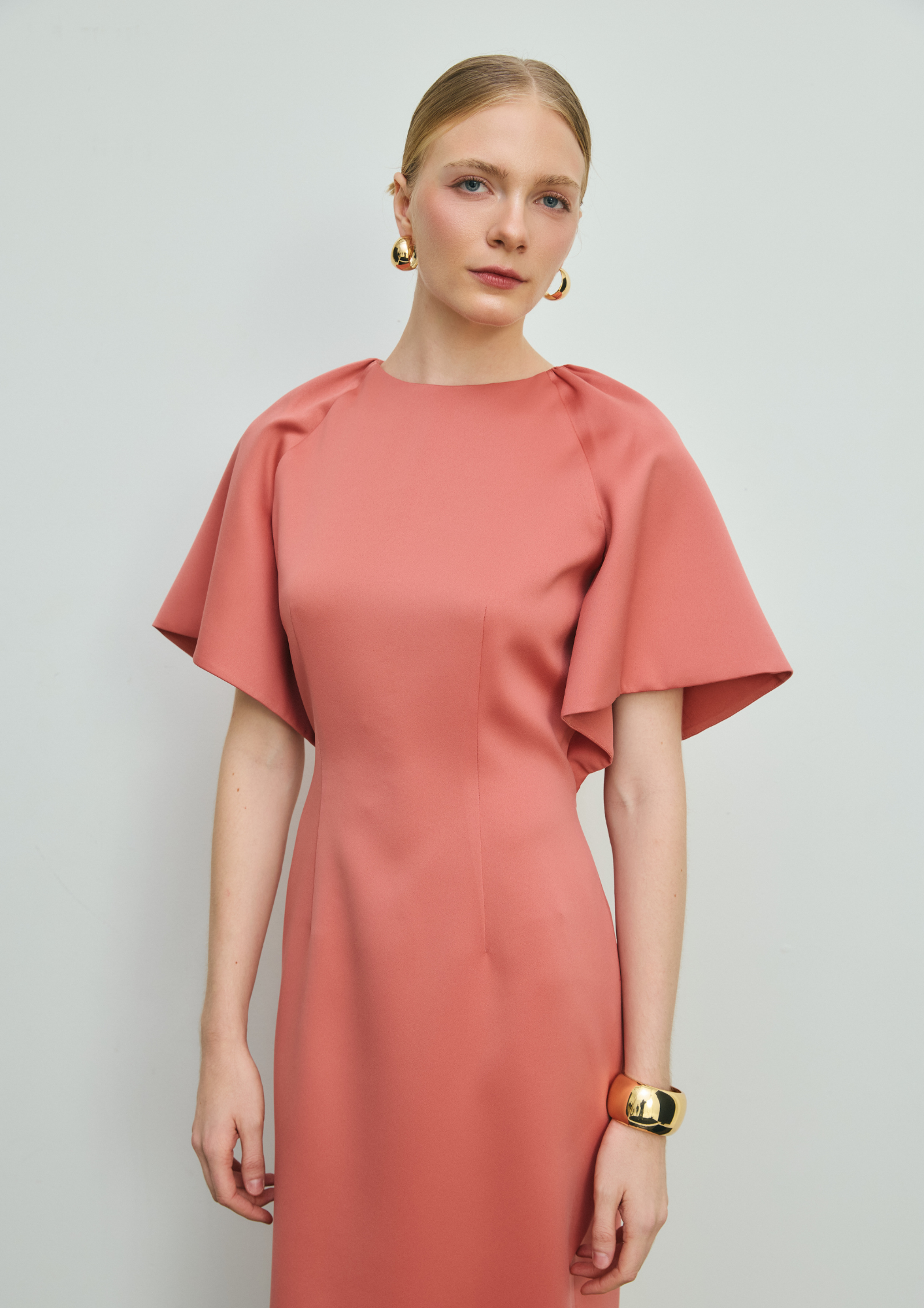 Cape Sleeve Dress
