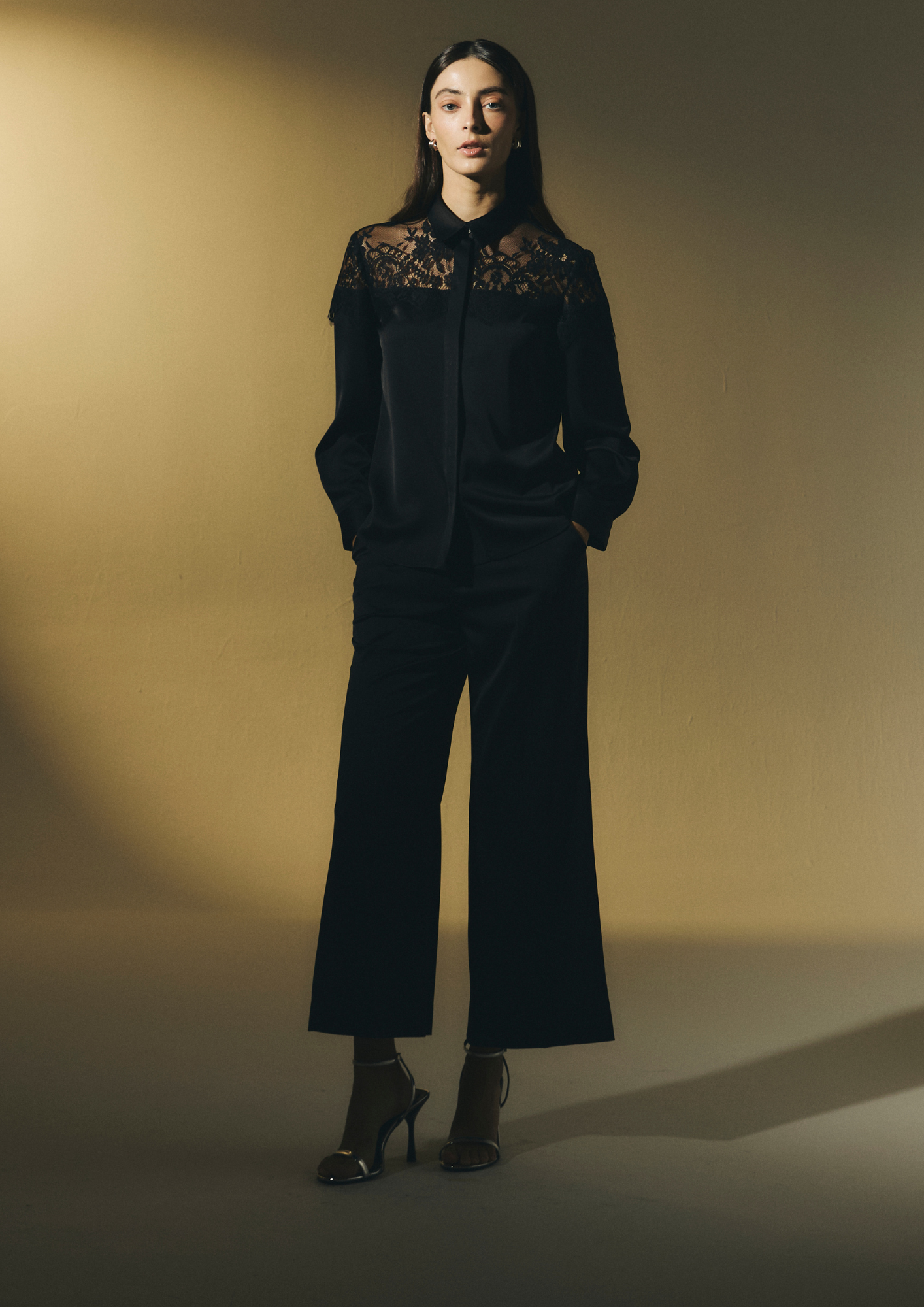 Satin-Lace Shirt