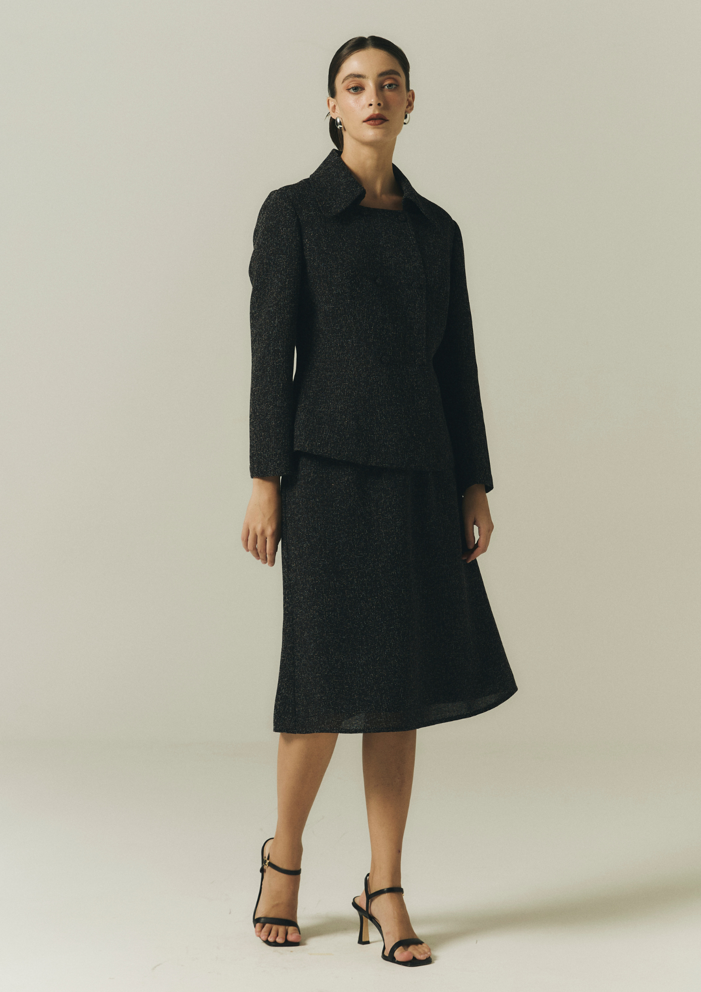 Tweed A-line Skirt