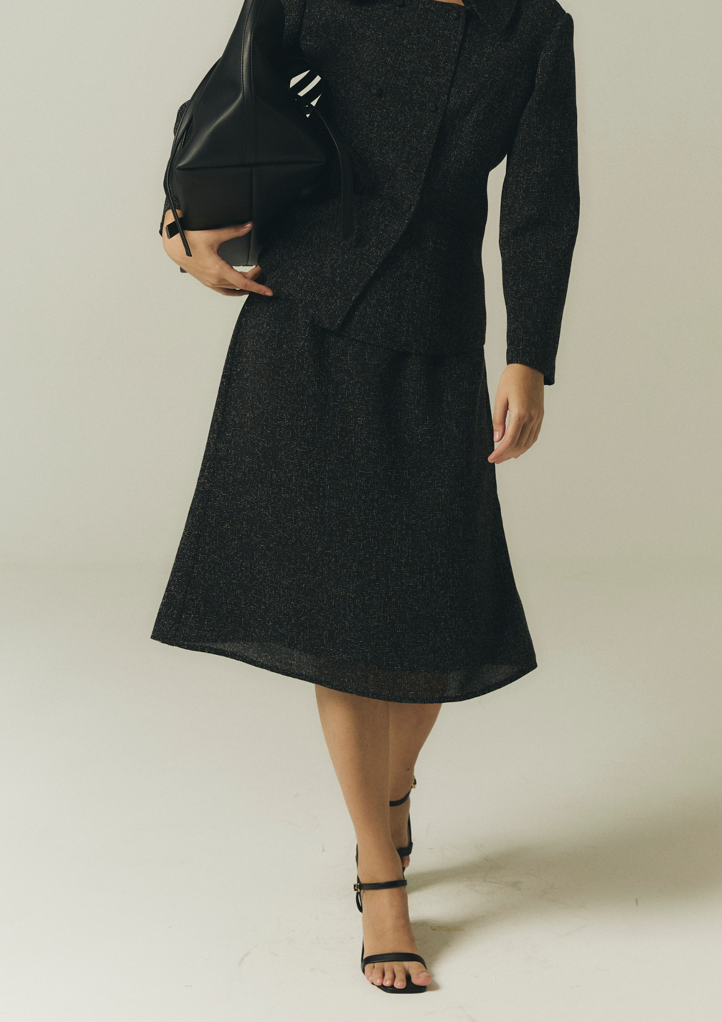 Tweed A-line Skirt