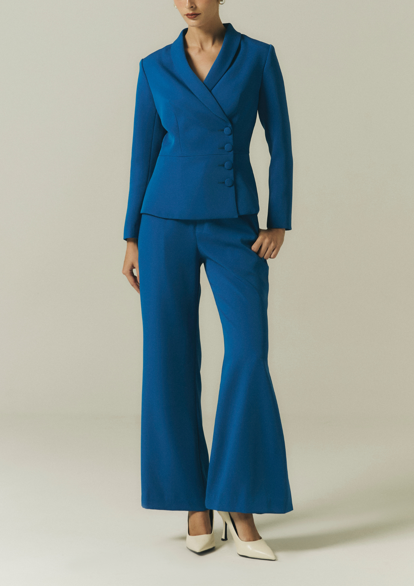 Wide Leg Side-Slit Pants