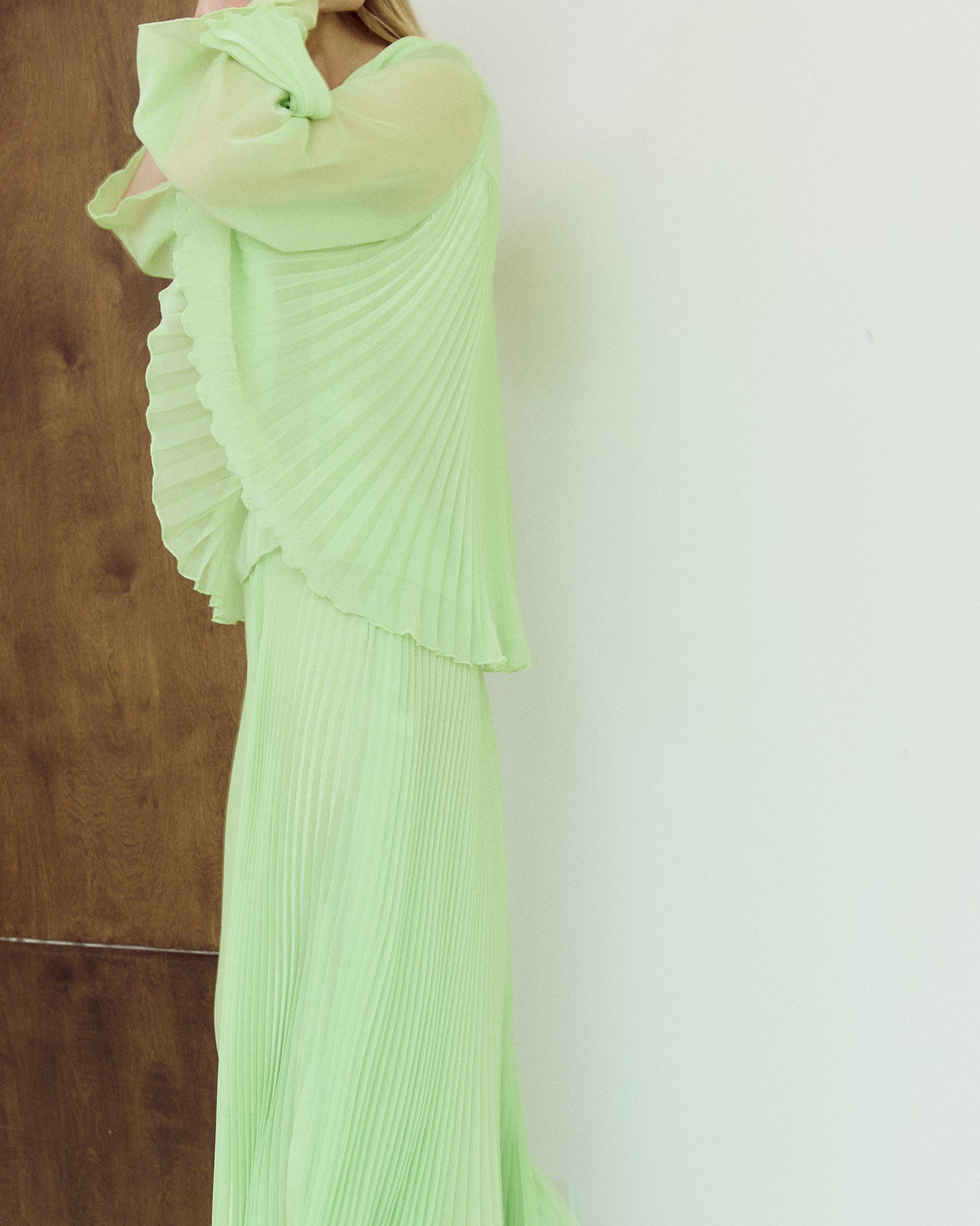 Pleated Chiffon Top