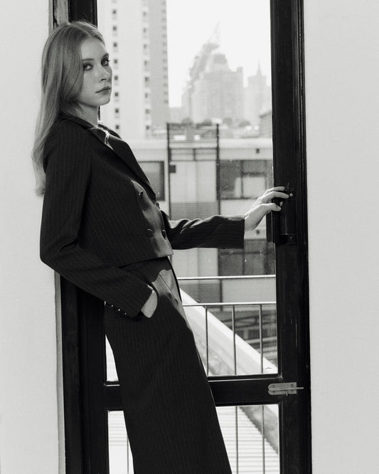 Double-breasted Cropped Blazer