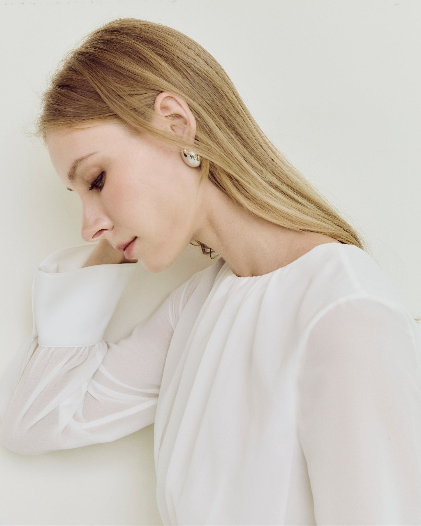 Draped Detail Midi Dress