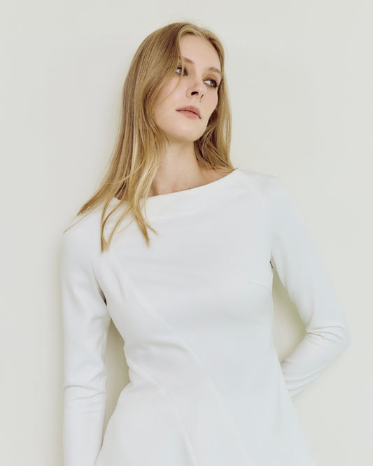 Peplum Long Sleeves Top