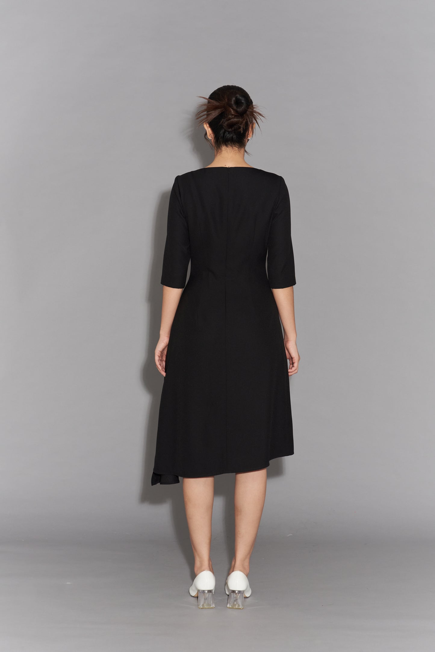 Asymmetric Length A-Line Dress