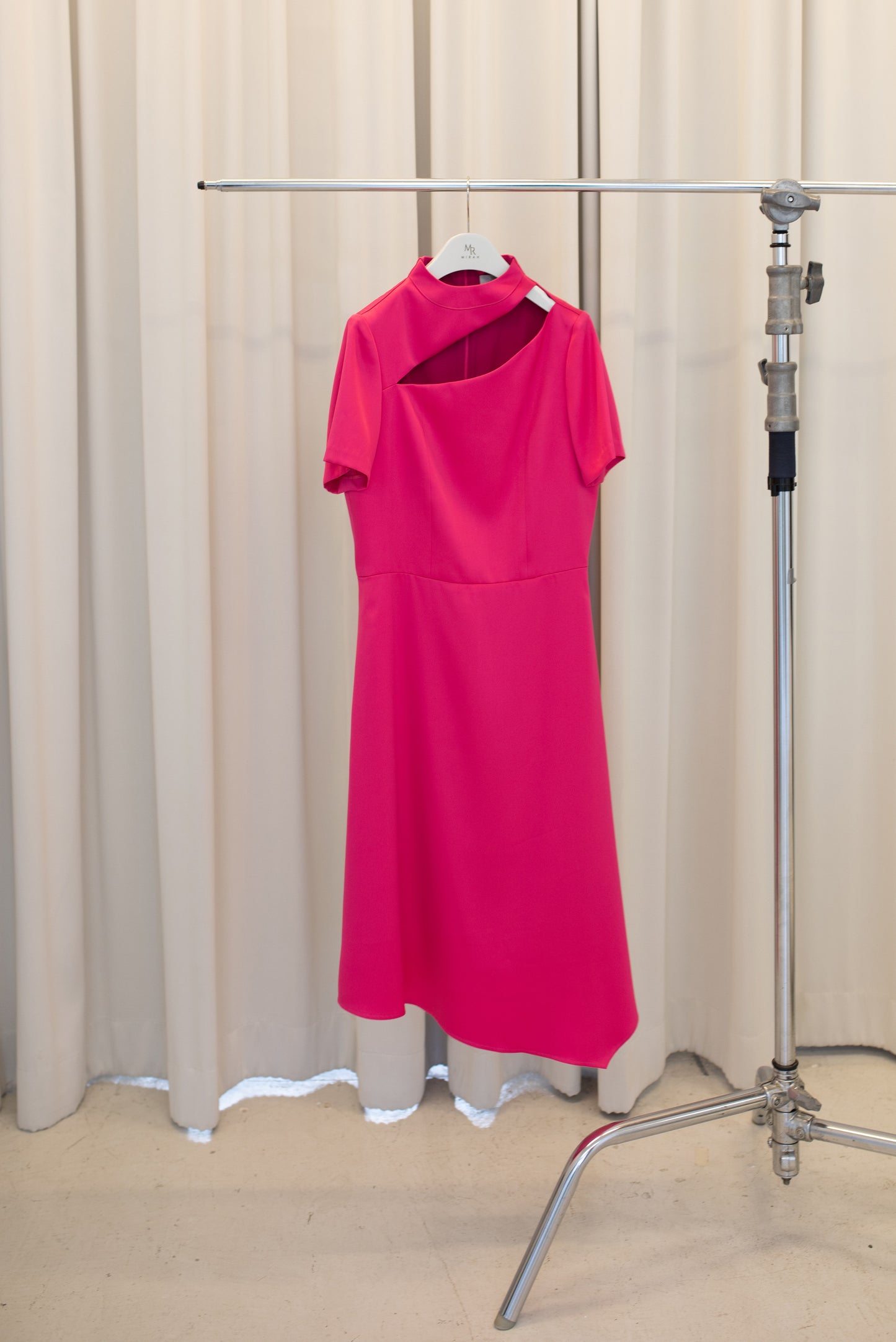 Asymmetric Length Cut-Out Dress