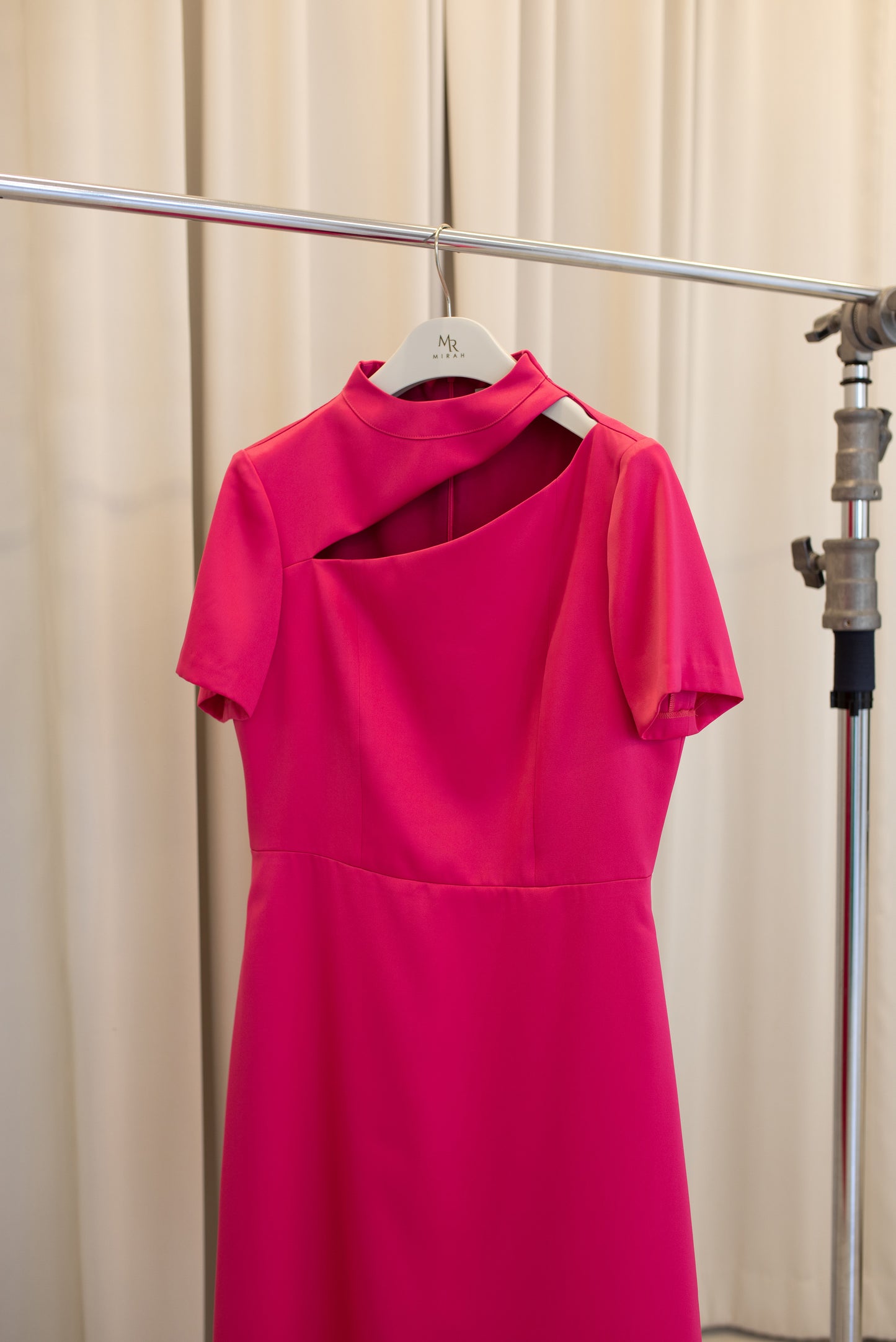 Asymmetric Length Cut-Out Dress